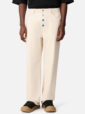 AXEL ARIGATO x Alvin Armstrong Work Trouser Ecru White Twill Size 2XL NWT 37